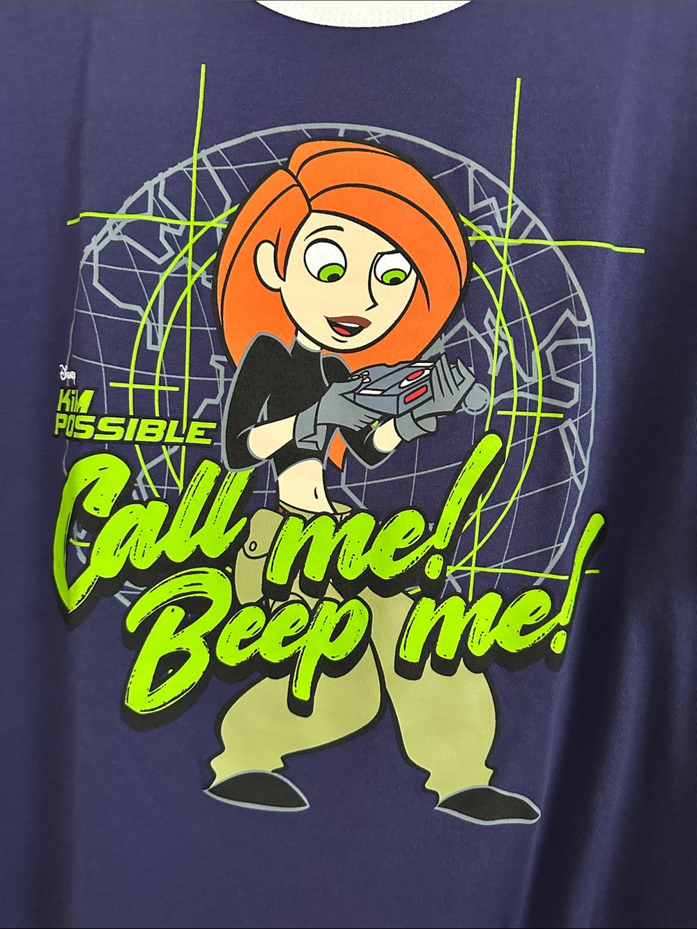 Disney Navy Ringer Tee with Kim Possible Graphic - Picture 3 of 5
